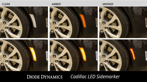 Diode Dynamics 14-19 Cadillac ATS Cadillac ATS LED Sidemarkers (Pair) Smoked - DD5066