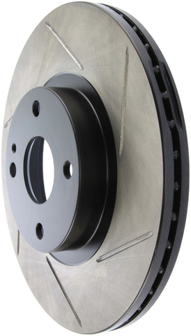 StopTech Power Slot 01-05 Mazda Miata Sport Suspension/Turbo SportStop Slotted Front Left Rotor - 126.45061SL