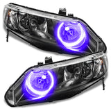 Oracle 06-11 Honda Civic Sedan LED Headlight Halo Kit - UV/Purple - 1333-007