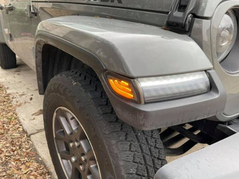 Oracle Jeep Wrangler JL Smoked Lens LED Front Sidemarkers - 5853-504