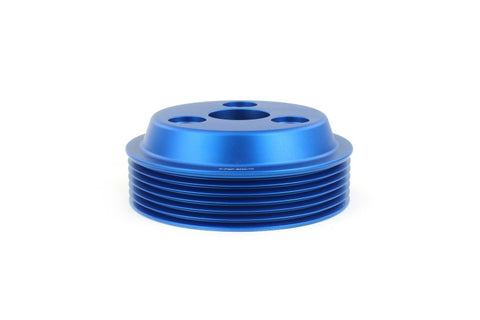 PERRIN 22-26 Subaru WRX / 21-25 Crosstrek / 20-25 LGT/OBXT/FXT Lightweight Water Pump Pulley - Blue - PSP-ENG-112BL