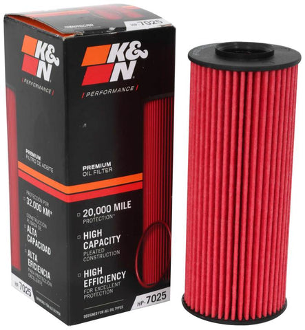 K&N Performance Oil Filter for 11-13 Chrysler 200/300 3.6L / 11-13 Dodge Durango 3.6L - HP-7025