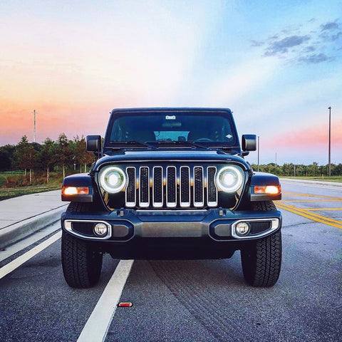 Oracle Jeep JL/Gladiator JT Oculus Bi-LED Projector Headlights - Amber/White Switchback - 5839-023