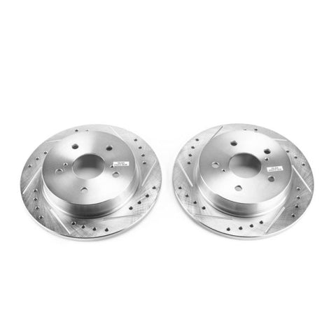 Power Stop 10-13 Suzuki Kizashi Rear Evolution Drilled & Slotted Rotors - Pair - JBR1544XPR