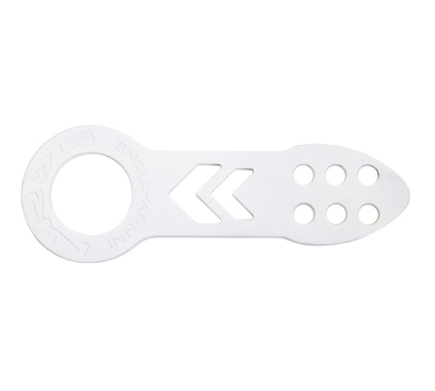 NRG Universal Front Tow Hook - White Powder Coat - TOW-100WT