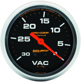 AutoMeter Gauge Vacuum 2-5/8in. 30Inhg Liquid Filled Mech Pro-Comp - 5484