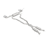 MagnaFlow Cat Back, SS, 2.5in, Quad Split Polish 4in tip 14-15 Jeep Grand Cherokee 3.6L/5.7L V6/V8 - 19193