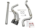 aFe Takeda 3in SS Exhaust Cat-Back 13-16 Ford Focus ST 2.0L Black Tips - 49-33083-B