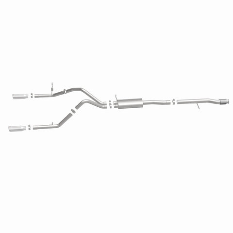 Magnaflow 14 Chevy Silverado V8 5.3L CC/EC Cab Dual Split Rear Exit Stainless Cat Back Perf Exhaust - 15268