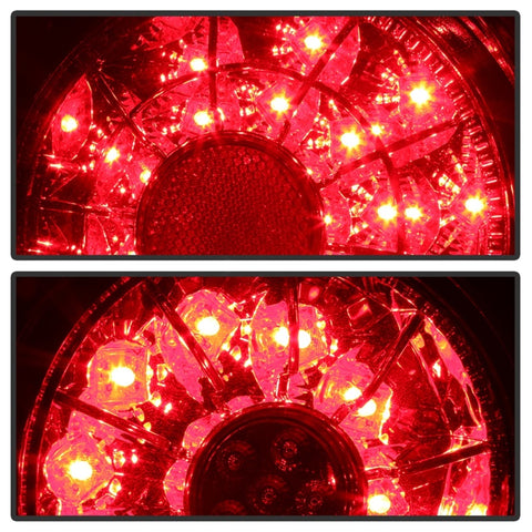 Spyder 01-03 Lexus IS300 LED Tail Lights - Red Clear ALT-YD-LIS300-LED-SET-RC - 5085061