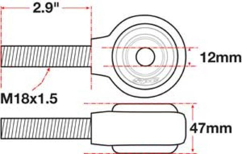 SPC Performance xAxis Rod End Ball Joint - 15770