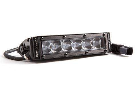 Diode Dynamics 6 In LED Light Bar Single Row Straight SS6 - White Wide Light Bar (Single) - DD5022S