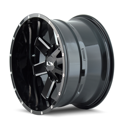 ION Type 141 20x9 / 5x150 BP / 0mm Offset / 110mm Hub Gloss Black Milled Wheel - 141-2997M