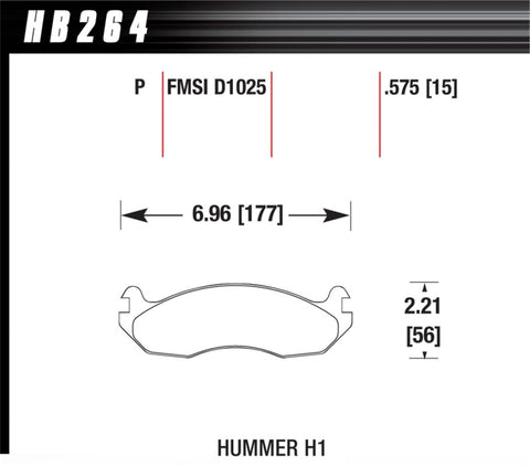 Hawk Super Duty Street Brake Pads - HB264P.575