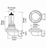 Hella Bulb H8 12V 35W Pgj191 T4 (2) - H8TB