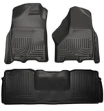 Husky Liners 10-12 Dodge Ram 2500/3500 Mega Cab WeatherBeater Combo Black Floor Liners - 99041