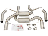 aFe MACHForce XP 2.5in Axle Back Stainless Exhaust w/ Polished Tips 07-13 BMW 335i 3.0L L6 (E90/92) - 49-36327-P