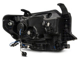 Raxiom 14-21 Toyota Tundra Axial Series Projector Headlights w/ LED Bar- Blk Housing (Clear Lens) - TU16010