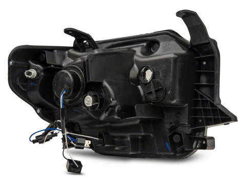 Raxiom 14-21 Toyota Tundra Axial Series Projector Headlights w/ LED Bar- Blk Housing (Clear Lens) - TU16010