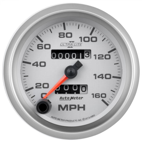 Autometer Ultra-Lite II 3-3/8in 160MPH Mechanical Speedometer - 4993