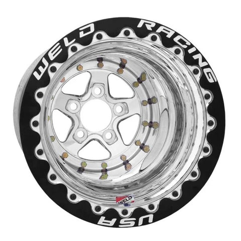 Weld Alumastar 2.0 15x10 / 5x4.75 / 5in. BS Polished Wheel - 88-510280MP