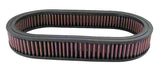 K&N Custom Oval Air Filter 7.75in OW X 14.625in OL x 2in H - E-3515