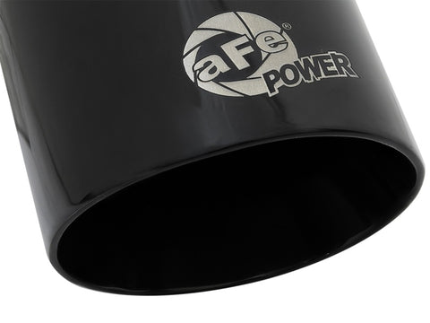 aFe MACH Force-Xp Universal 409 SS Single-Wall Clamp-On Exhaust Tip - Black - 49T25354-B07
