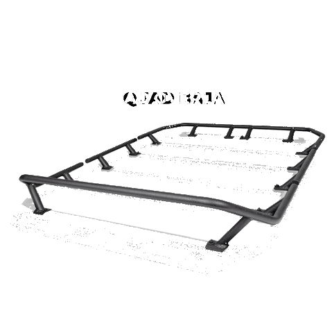 Go Rhino SRM300 Tri-Rail Kit (For 80x40in. Rack) - Tex. Blk (Rails ONLY - Req. Platform) - 5933081T