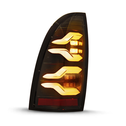 AlphaRex 05-15 Toyota Tacoma LUXX LED Taillights Blk w/Activ Light/Seq Signal - 680060