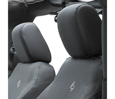 Bestop 07-12 Jeep Wrangler JK Front Seat Covers (Black Diamond) - 29280-35