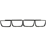 ANZO Taillight Bezels 2010-2013 Chevrolet Camaro Taillight Bezels - 4pc Flat Black - 351001