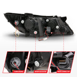ANZO 2011-2013 Kia Optima Projector Headlights w/ Halo Chrome (CCFL) - 121459