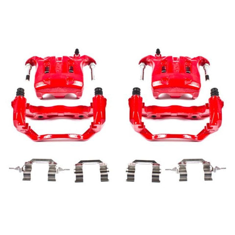 Power Stop 03-04 Infiniti M45 Front Red Calipers w/Brackets - Pair - S2870