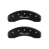 MGP 4 Caliper Covers Engraved Front & Rear Prowler Red finish silver ch - 32014SPRLRD