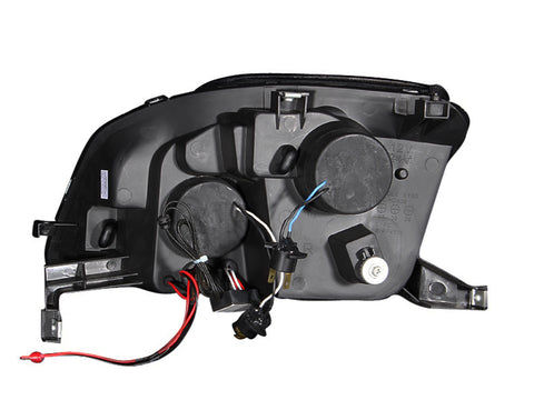 ANZO 1997-2001 Honda Prelude Projector Headlights w/ Halo Chrome w/ LED - 121342