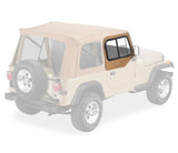 Bestop 88-95 Jeep Wrangler YJ Upper Door Sliders (Rounded Upper Corner Spice Single Sliding Window) - 51786-37