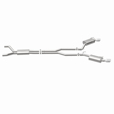 MagnaFlow Cat-Back Stainless Dual Split Rear Exit 4in Polished Tips 11-15 Chevy Camaro 3.6L V6 - 15353