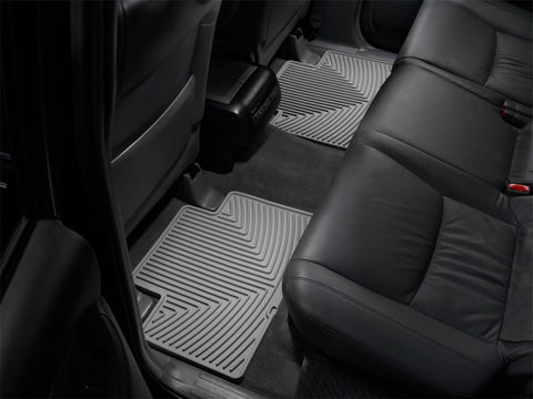WeatherTech 05-13 Toyota Tacoma Crew Cab Rear Rubber Mats - Grey - W136GR
