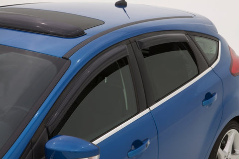 AVS 12-18 Ford Focus Ventvisor Outside Mount Window Deflectors 4pc - Smoke - 94373