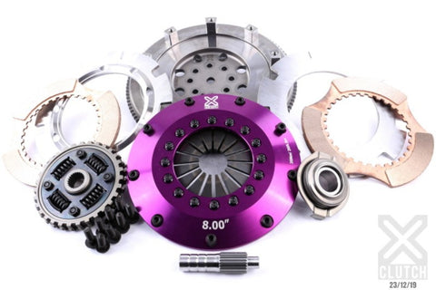 XClutch 91-99 Mitsubishi 3000GT VR-4 3.0L 8in Twin Sprung Ceramic Clutch Kit - XKMI20525-2B