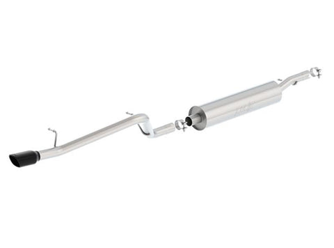 Borla 12-16 Jeep Wrangler V6 4WD Dirt Sport Cat-Back 2.5in Single Square Rolled Angle Cut Rear - 140479BC