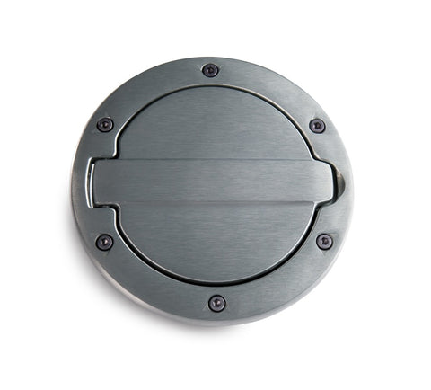 AMP Research 2007-2017 Jeep Wrangler JK 2/4 Door Fuel Door - Brushed - 73000-00A