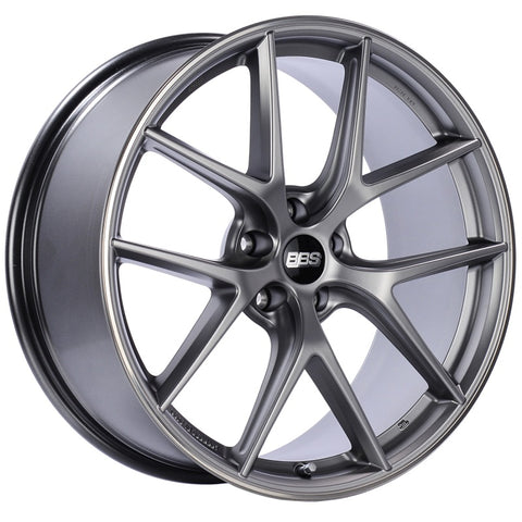 BBS CI-R 19x9 5x120 ET44 Platinum Satin Rim Protector Wheel -82mm PFS/Clip Required - CI2203PSPO