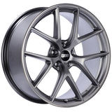 BBS CI-R 20x11.5 5x120 ET52 Platinum Satin Rim Protector Wheel -82mm PFS/Clip Required - CI0801PSPO