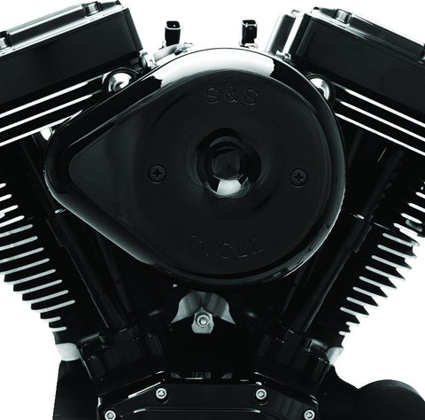 S&S Cycle 2007+ XL Sportster Models w/ Stock EFI Stealth Air Cleaner Kit w/ Black Teardrop Cover - 170-0527B