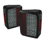 Spyder Jeep Wrangler 07-15 LED Tail Lights Smoke ALT-YD-JWA07-LED-SM - 5070418