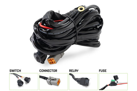 DV8 Offroad 40 AMP DTP 4-Pin Halo Light Harness - UNWH-05
