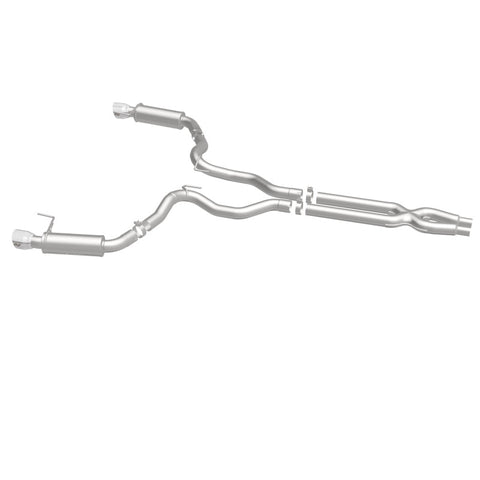 MagnaFlow Cat Back, SS, 3in, Competition, Dual Split Polished 4.5in Tips 2015 Ford Mustang GT V8 5.0 - 19101