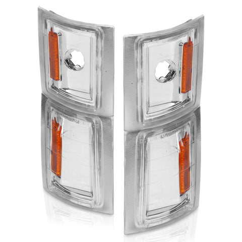 ANZO 1994-1998 Chevrolet Blazer Corner Lights Clear Lens w/ Amber Reflector - 521041