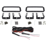 Westin HDX Flush Mount B-FORCE LED Light Kit (Set of 2) w/wiring harness - Black - 57-0035